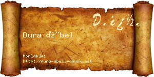 Dura Ábel névjegykártya
